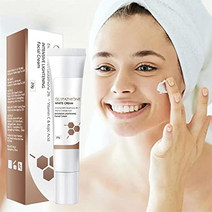 STRBOXONG GLUTATHIONE WHITENING CREAM FACIAL DARK SPOTS REMOVE, GLUTATHIONE CREAM, 20G LIGHTENING CREAM BLEMISH REMOVER CREAM, FACE MOISTURIZER, FACIAL SKIN CARE PRODUCTS, BLEMISH RELIEF DARK SPOTS CREAM (2PCS) - Image 3